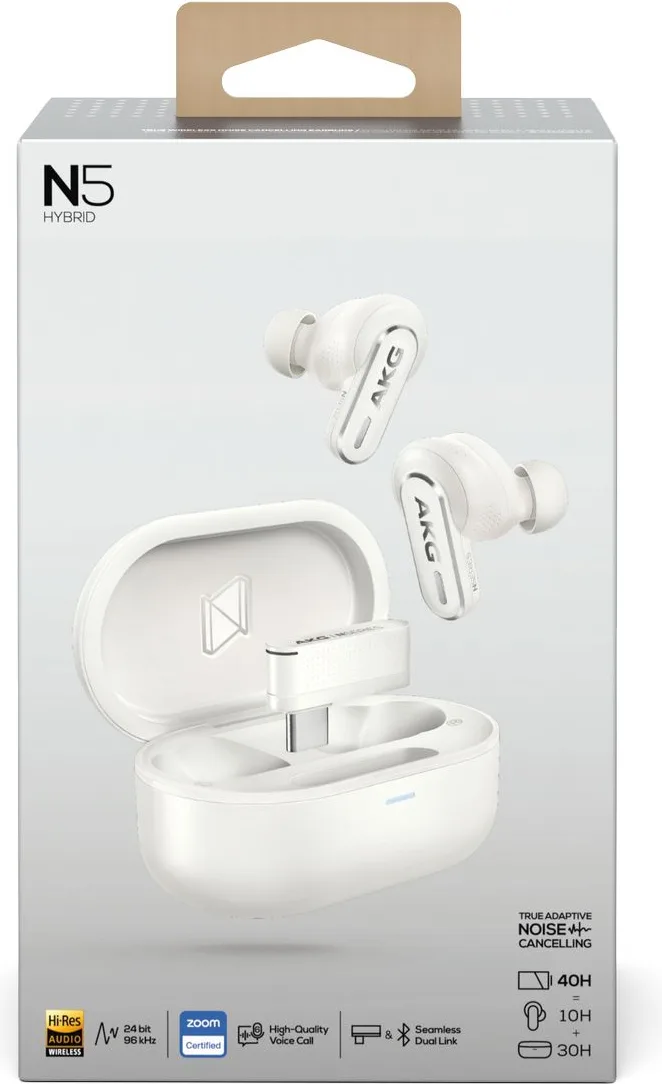 AKG N5 Hybrid Blanc Écouteurs True Wireless
