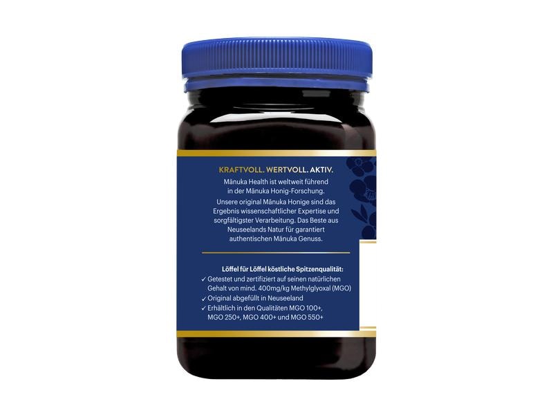 Manuka Health MGO 400  Manuka Honig 500 g Manuka Honig aus Neuseeland