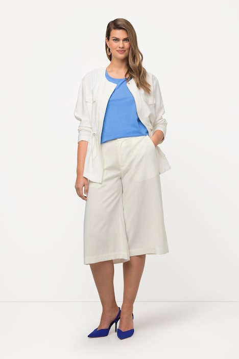 Culotte, weites Bein, Komfortbund