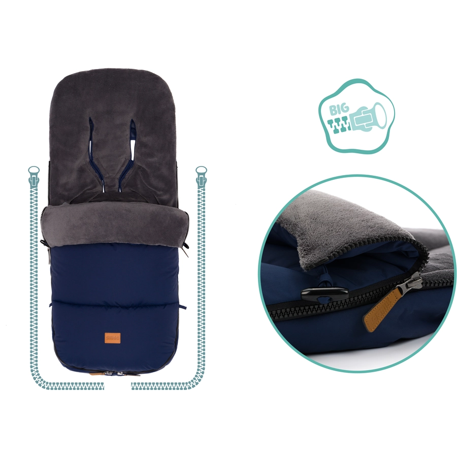 fillikid Winterfußsack Kinley navy