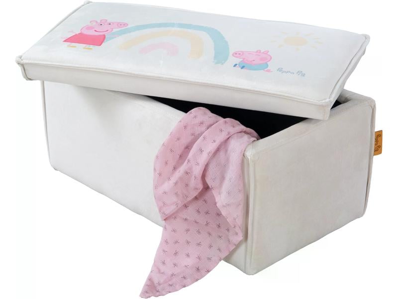 roba Kindersitzgruppe Peppa Pig mit Aufbewahrungsfunktion Komfortables Möbelstück für Fans der beliebten Zeichentrickserie
