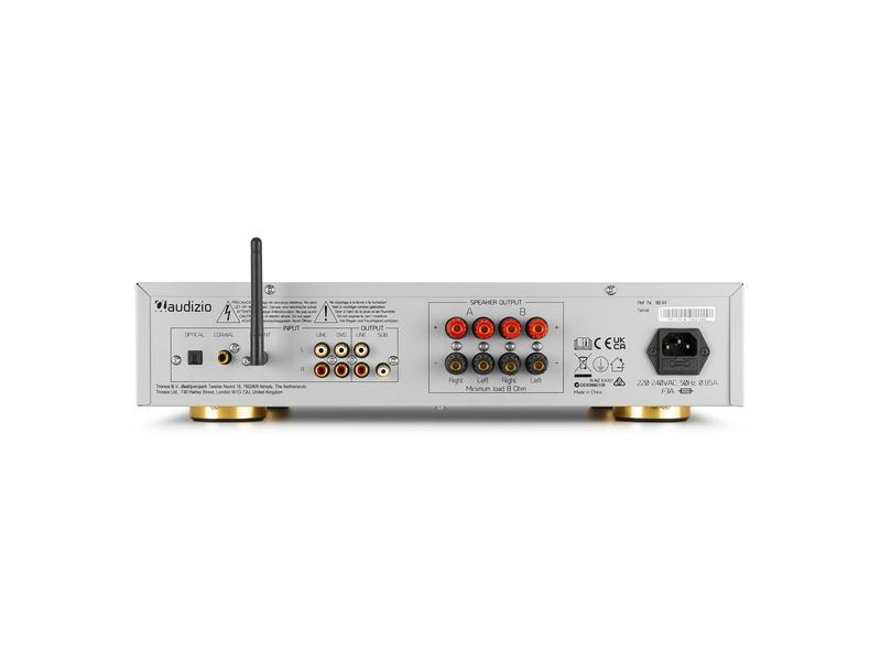 Audizio Stereo-Verstärker AD420A Silber Vielseitiger 4-Kanal-Verstärker mit grosser Funktionalität