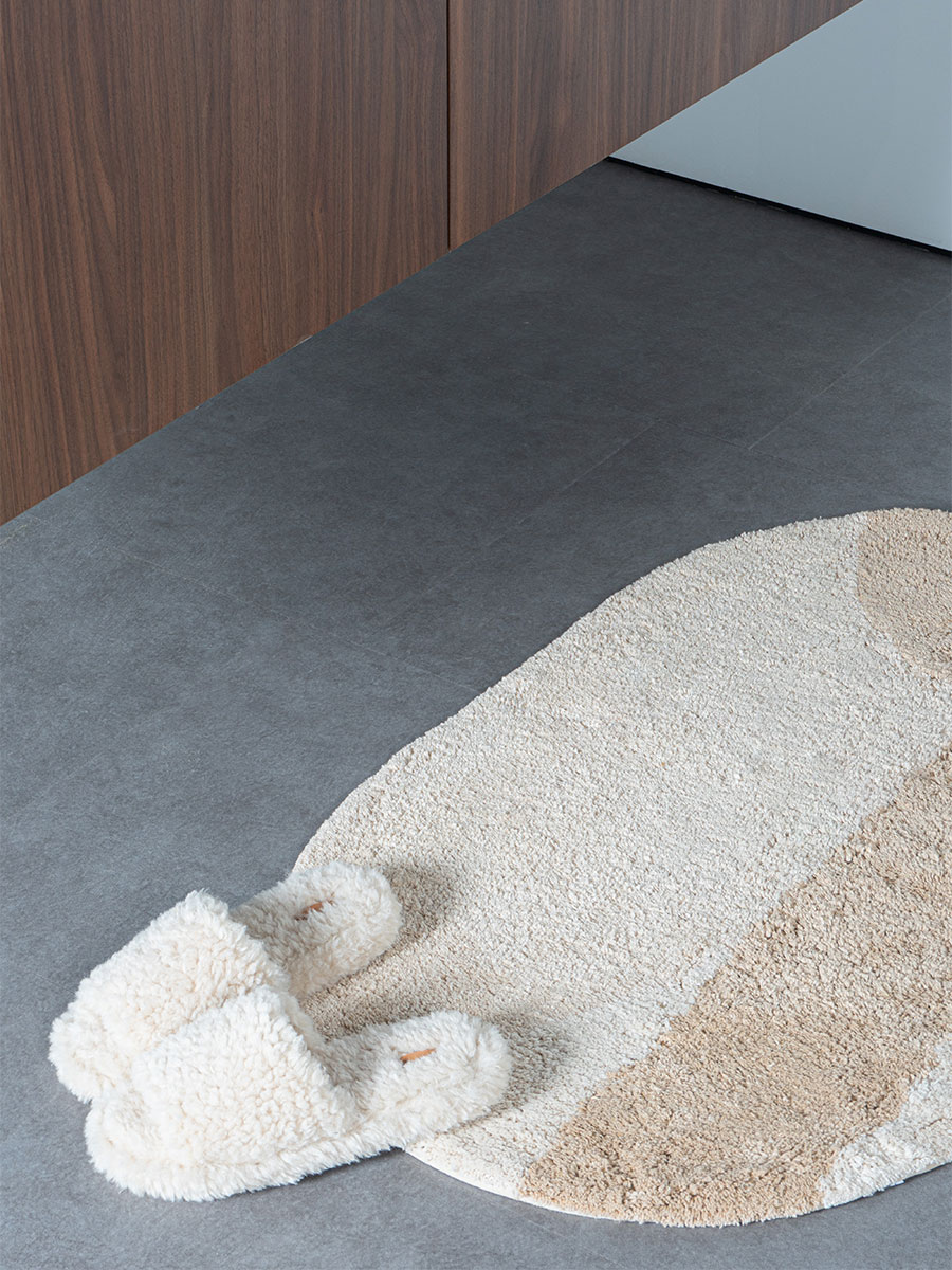 Badmat Bowie Creme Ovaal 50 x 80 cm