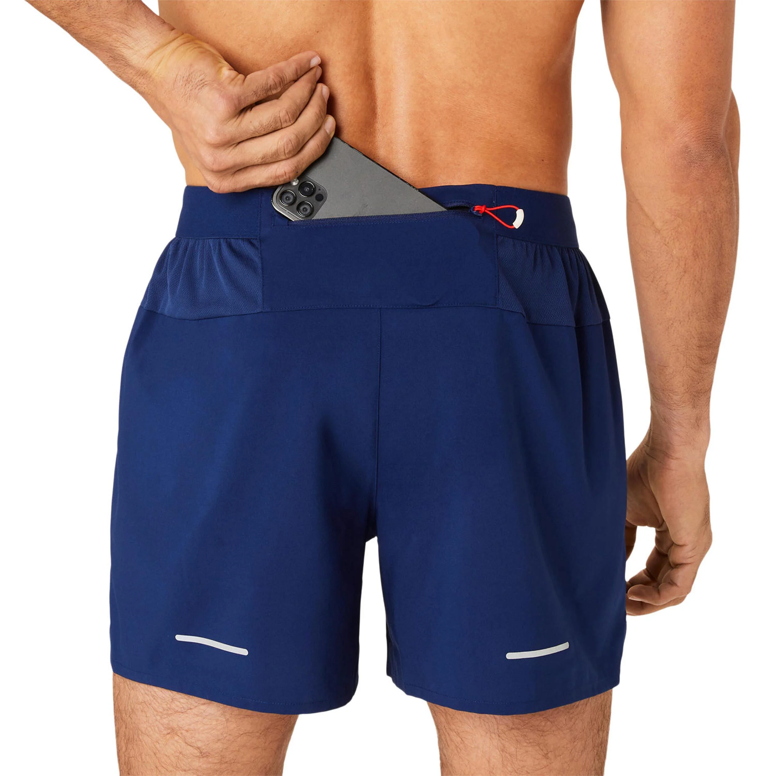 ASICS Road 2-N-1 5In Short De Running Hommes - Bleu Foncé