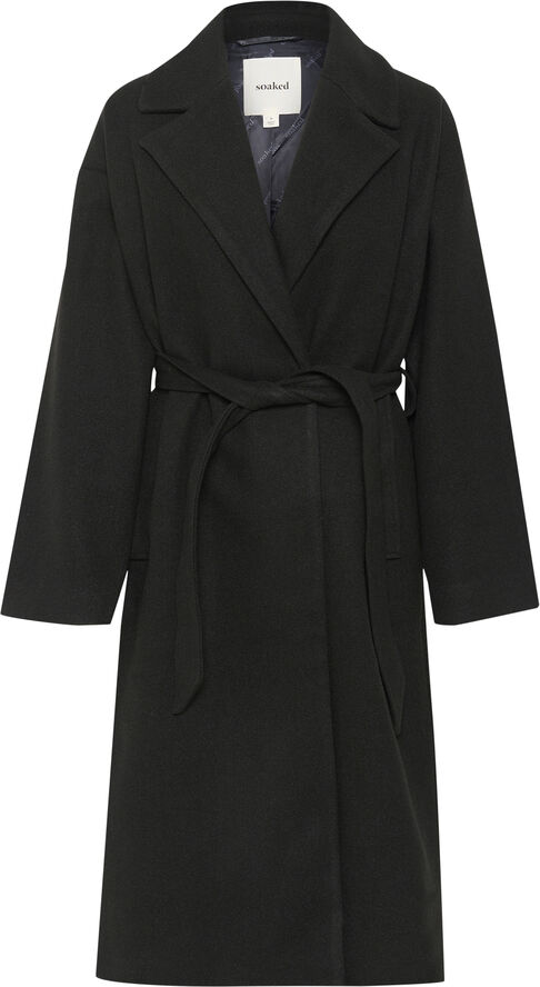 Soaked in Luxury SLCanya Belted Coat Black