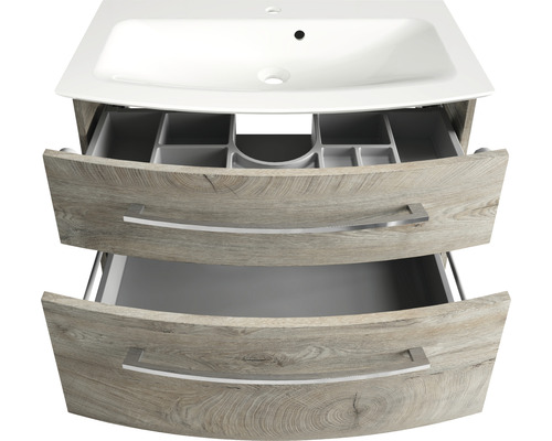 Badkamermeubelset FACKELMANN B.Style 83,2 cm Naturel Eiken/Natuurlijk Eiken