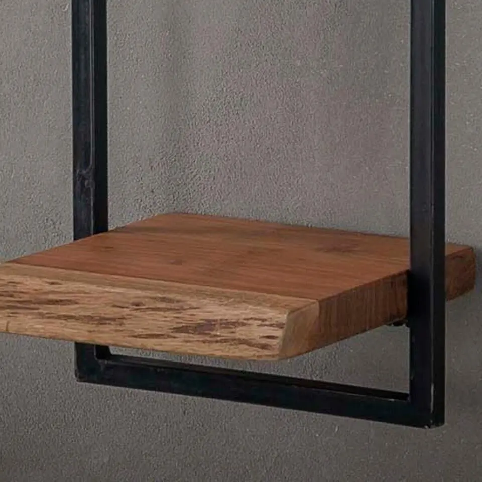 Fraaai - Woody metaal wandplank 30x100 cm