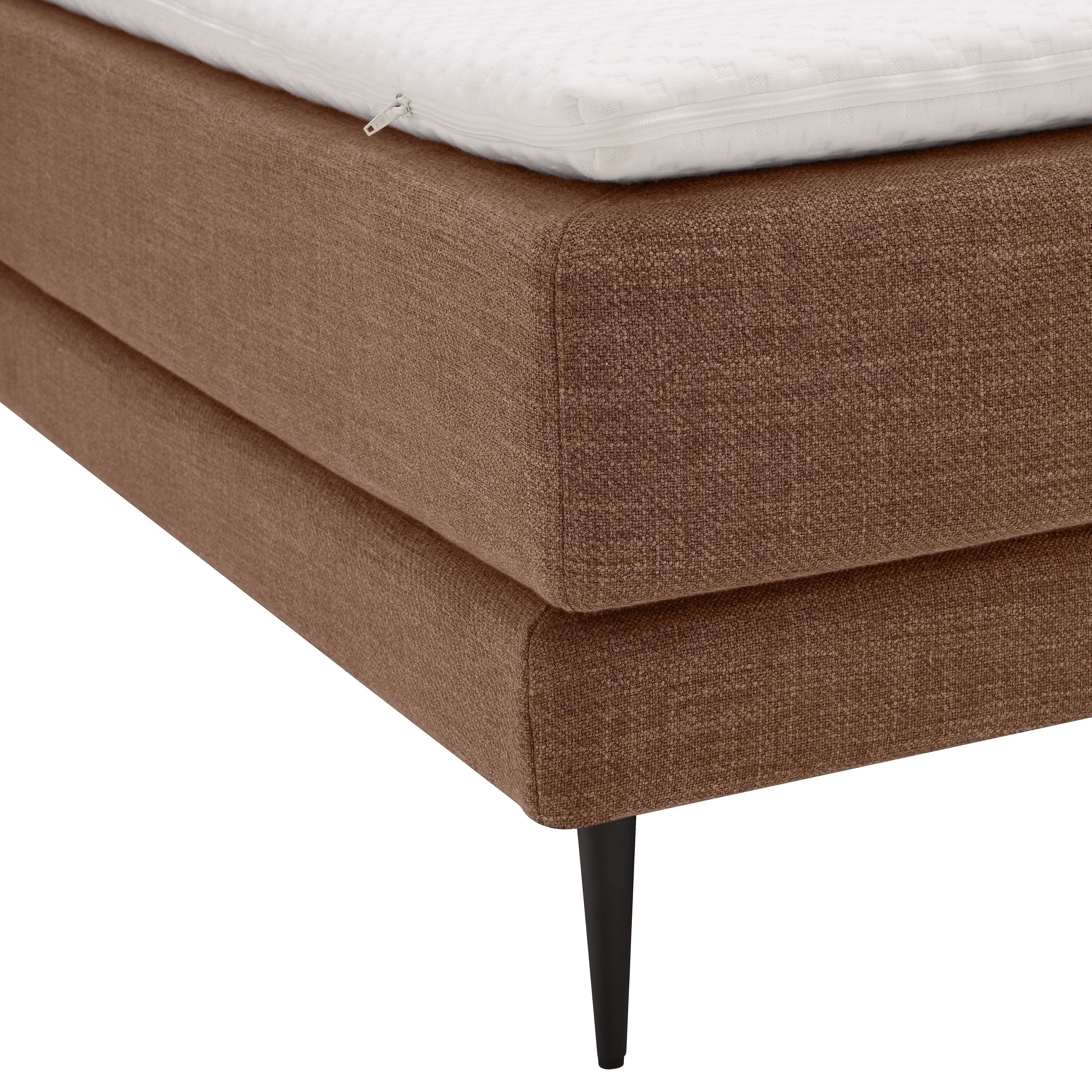bico GOODNIGHT Boxspringbett - Cognac / B: 160.0 cm x T: 200.0 cm