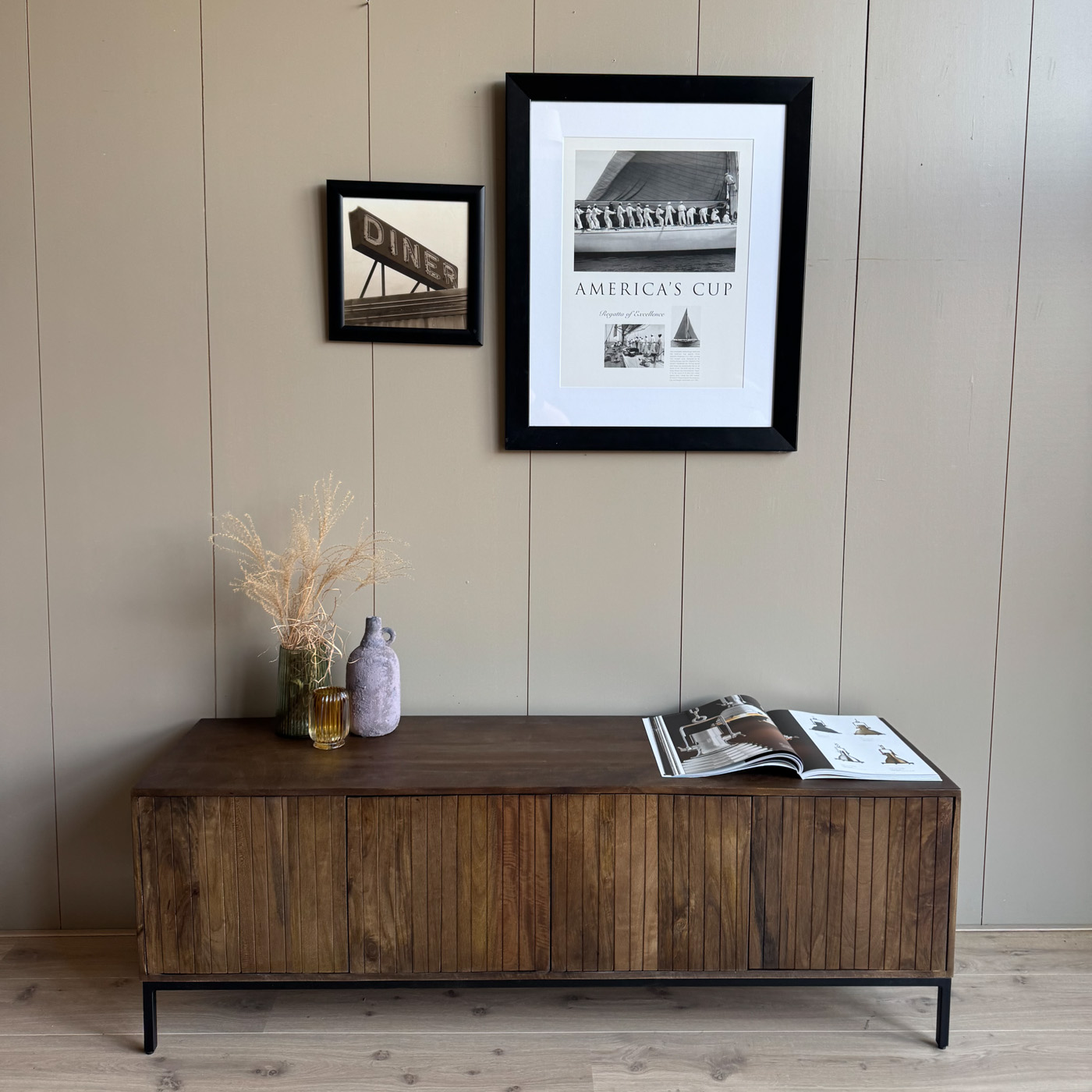 Tv-meubel walnoot 165cm