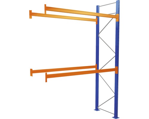 Palletstelling, aanbouwstelling met 3 niveaus, 1 vak 270 cm, voor pallets tot 730 kg, draagvermogen 5870 kg