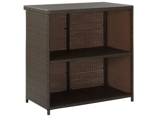 Ensemble de bar 3 pcs Résine tressée Marron