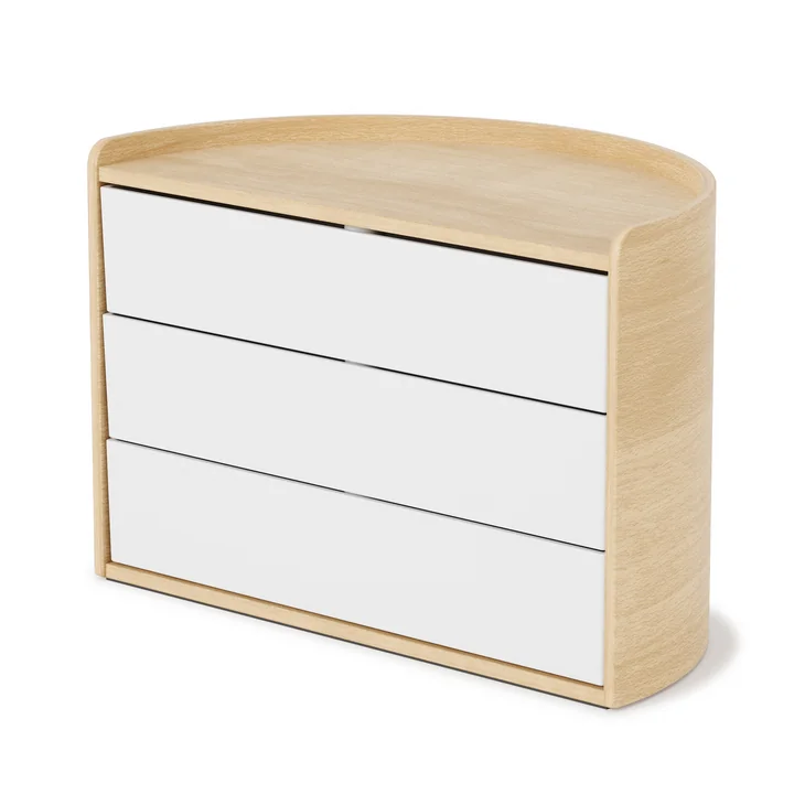 Umbra - Moona Aufbewahrungsbox, weiss / natur