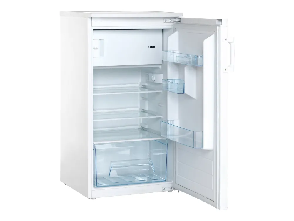 Scandomestic SKB182WE - Køleskab med fryseenhed - bredde: 54 cm - dybde: 58 cm - højde: 102.5 cm - 150 liter - Klasse E - hvid