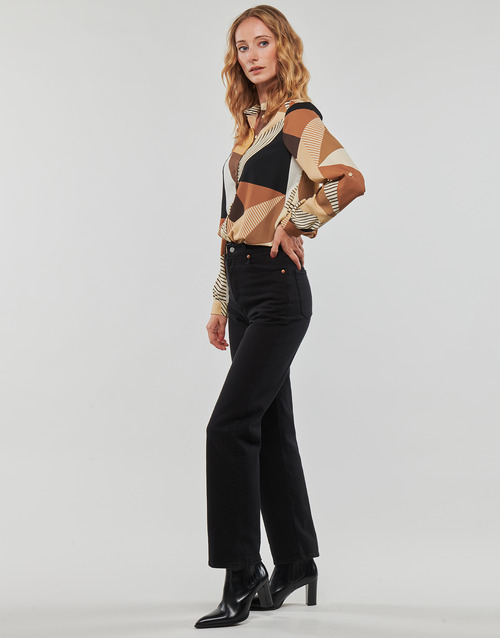 Only - ONLSIMONE LIFE L/S PLISSE SHIRT PTM - Marron