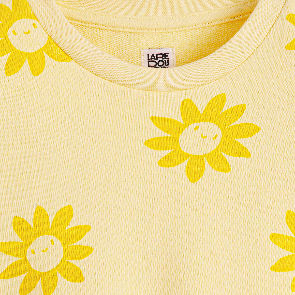 COLEÇÕES LA REDOUTE<br>Suéter de gola redonda, fleece, estampa floral