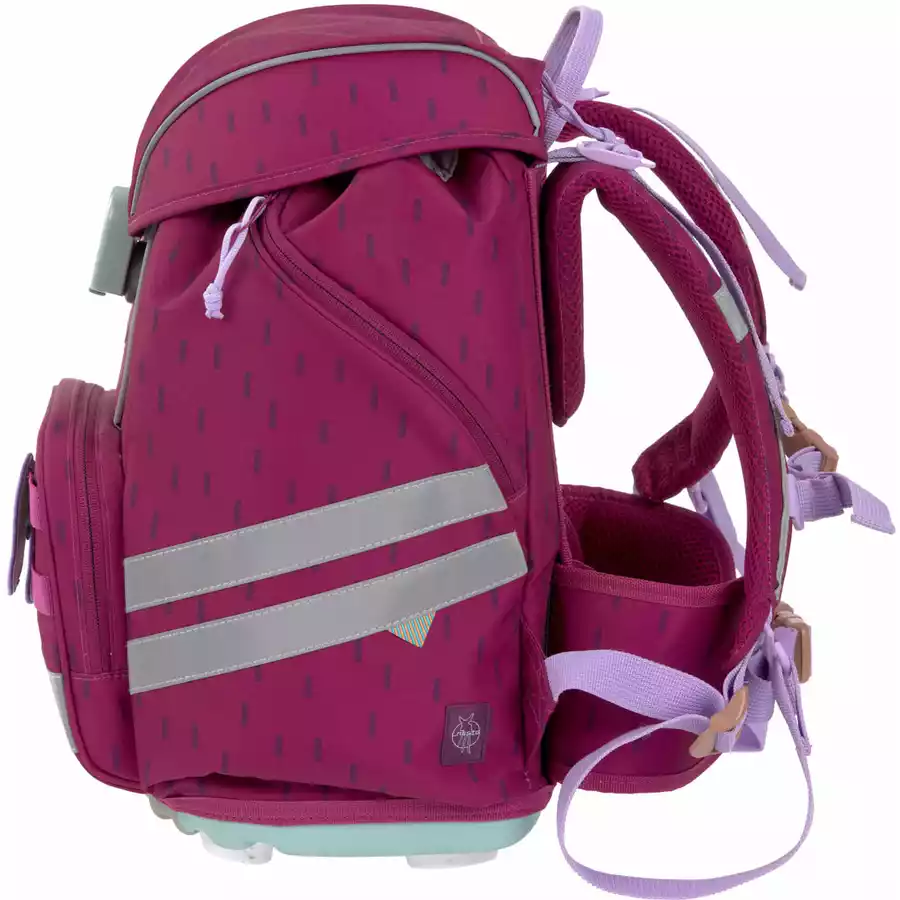 LÄSSIG Schulranzen-Set 7-tlg. Flexy Unique Speckles berry