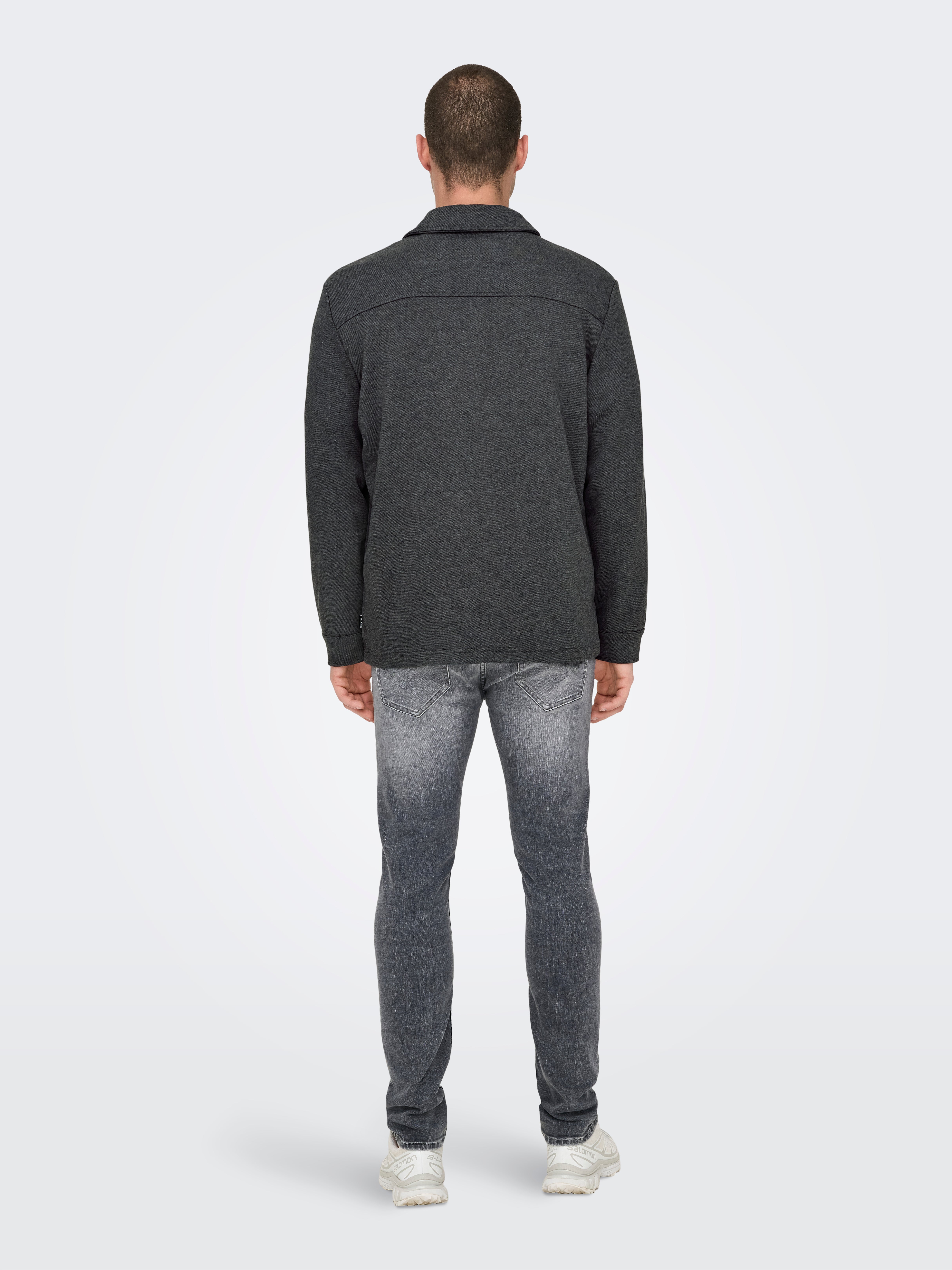 ONSNEWKODYL Hemd Dark Grey Melange