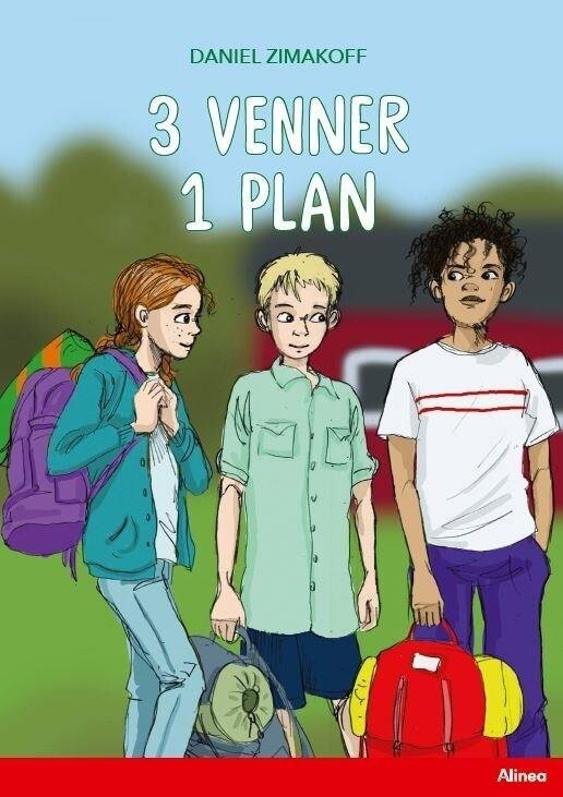 3 Venner, 1 Plan, Rød Læseklub - Daniel Zimakoff - Bog