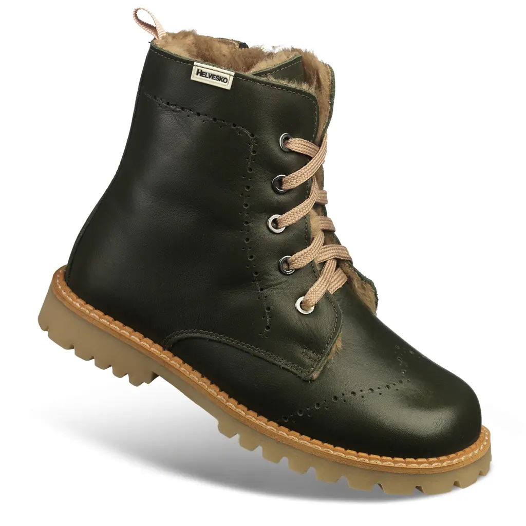 KINDER - Stiefelette GLARUS oliv