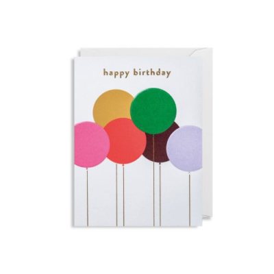Happy Birthday Balloons Card