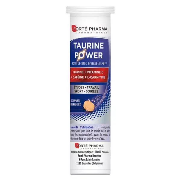 Forté Pharma Energy Taurine Power 15 comprimidos efervescentes