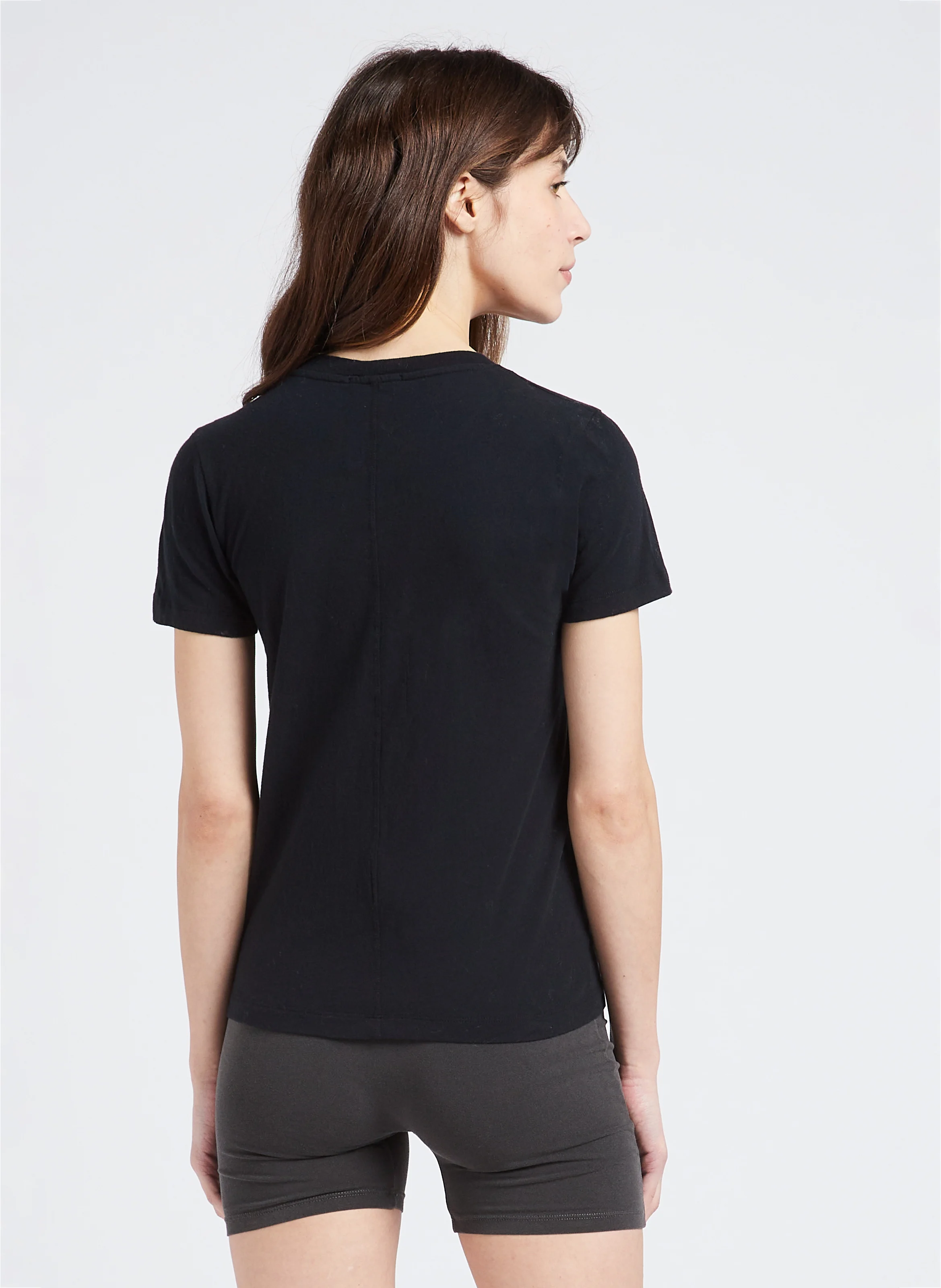 GAMIPY - Tee-shirt col rond en coton | Noir