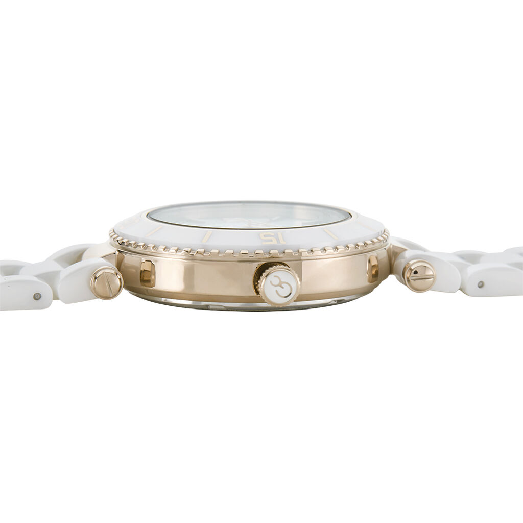 Montre Gc Muse Ceramic Nacre Blanche