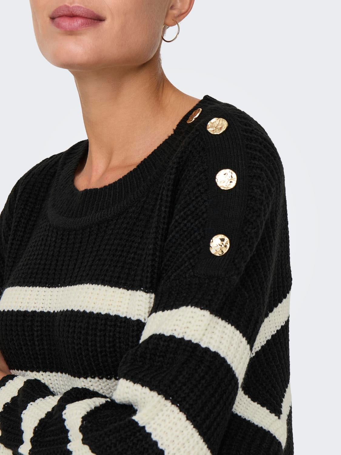JDYJUSTY Strickpullover Black