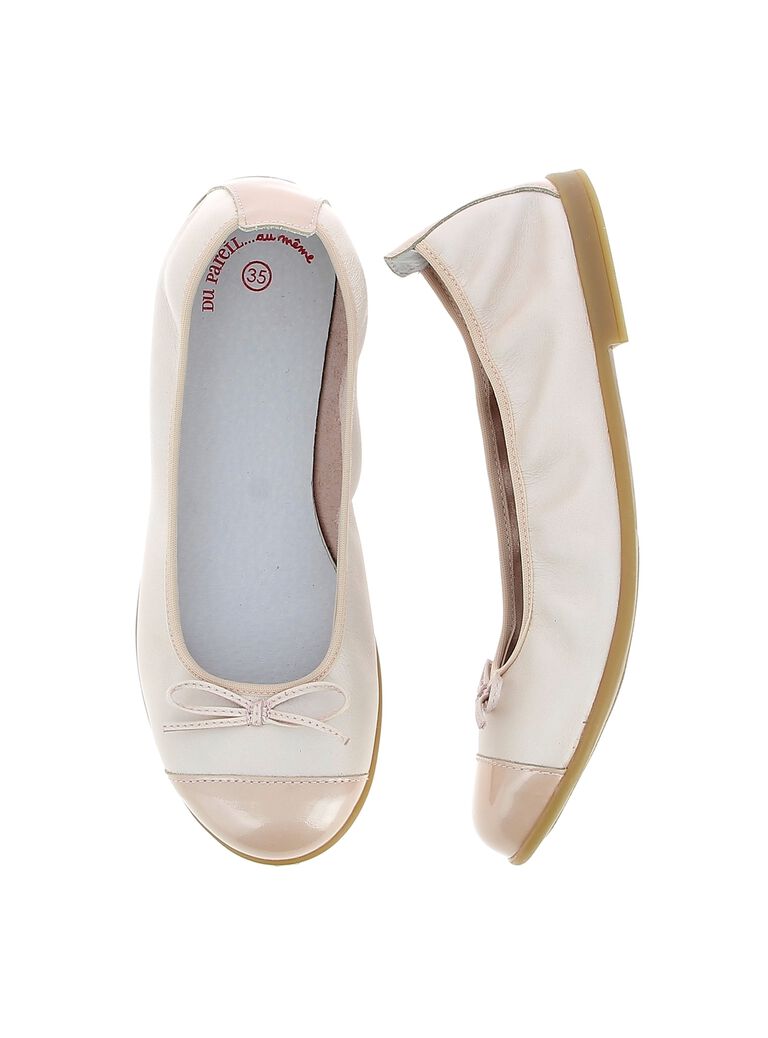 Ballerine en cuir fille