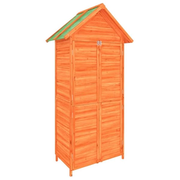 vidaXL Hageredskapsbod brun 89x52,5x175 cm heltre furu