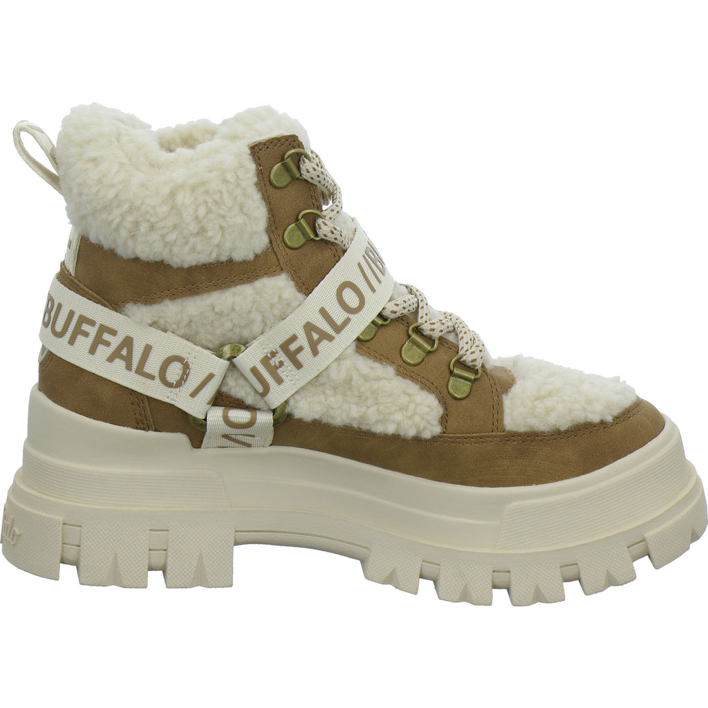 Buffalo Winterstiefel Damen Aspha Com Mid Warm Beige-kombi