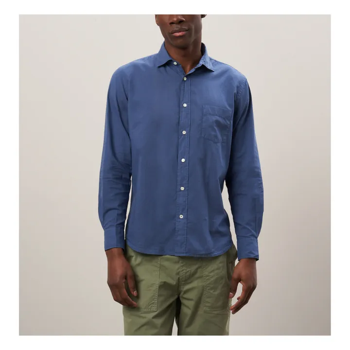 Hartford Chemise Paul Pat Coton | Cobalt