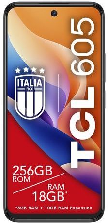 TCL - 605 - Smartphone - Blauw - 256 GB - 8 GB RAM - 50 MP Camera