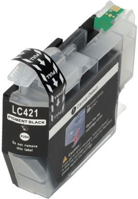 PrintAbout huismerk Inktcartridge LC-421BK Zwart Geschikt voor Brother
