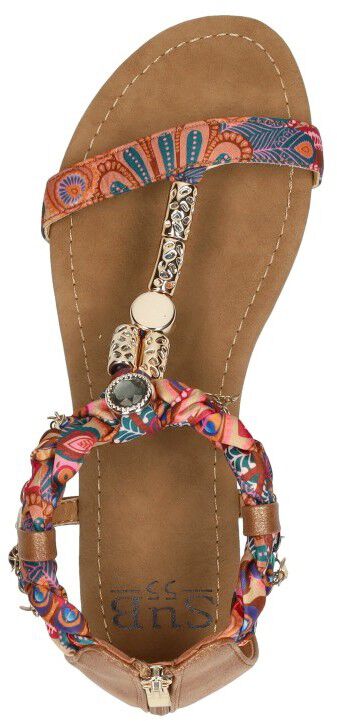 Sub55 Sandalen Plat cognac