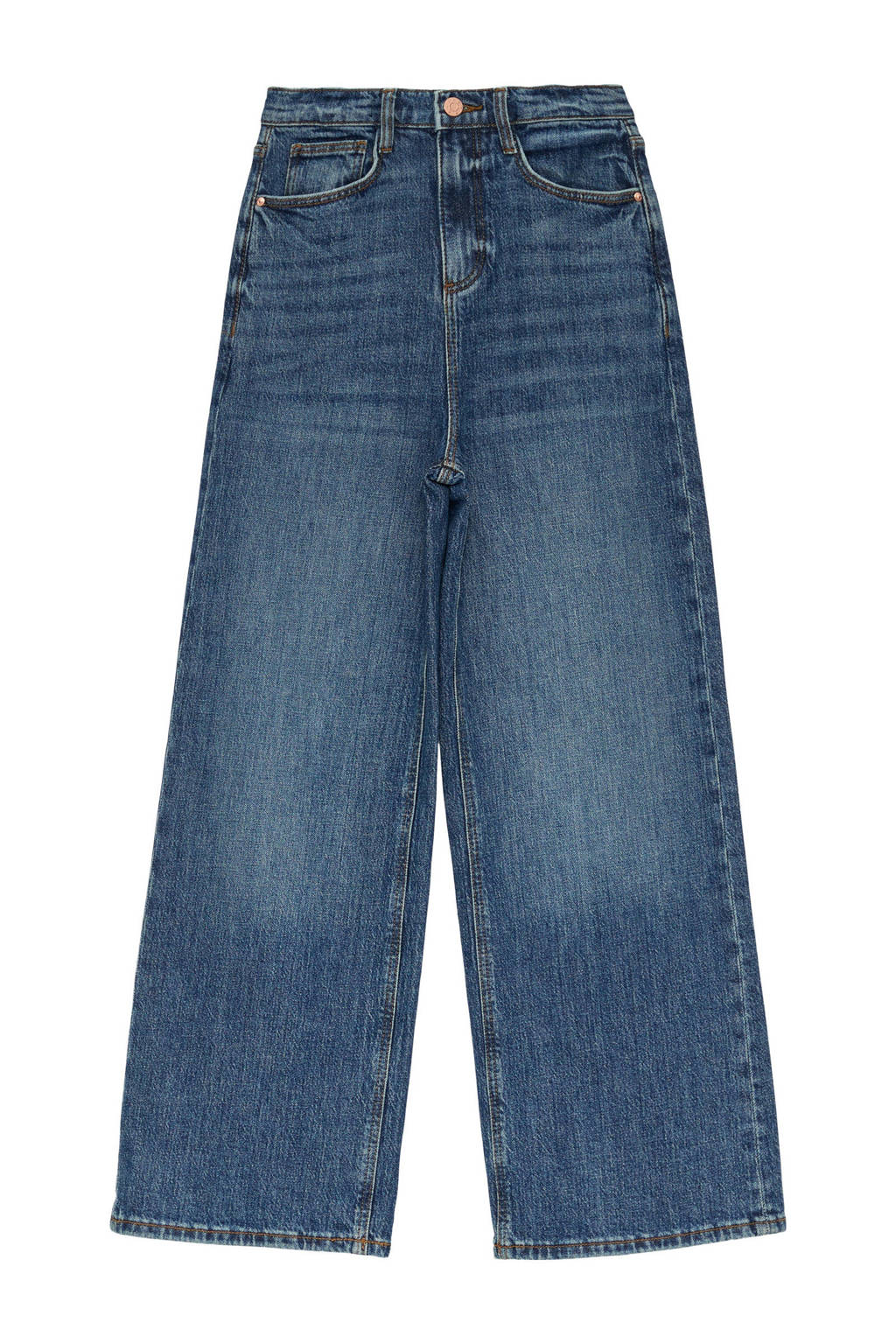 s.Oliver high waist wide leg jeans dark blue denim