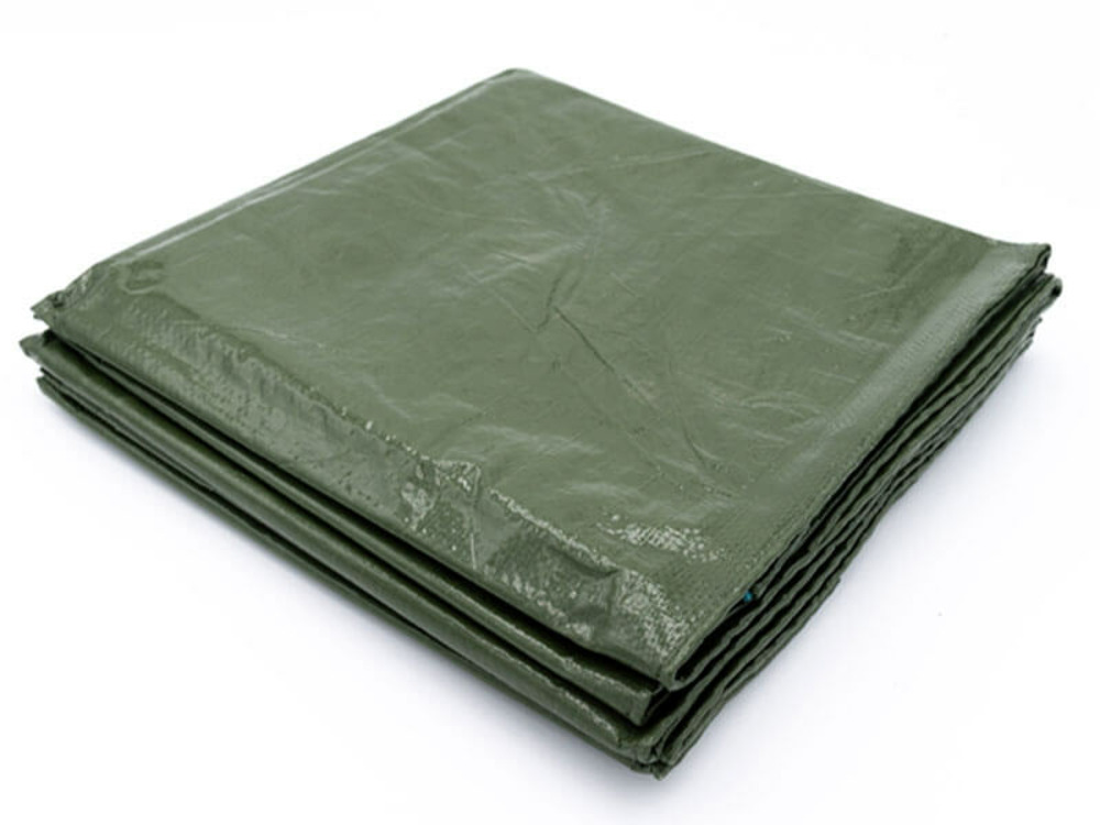 Bâche de protection 100g avec oeillets - vert 4m x 8m