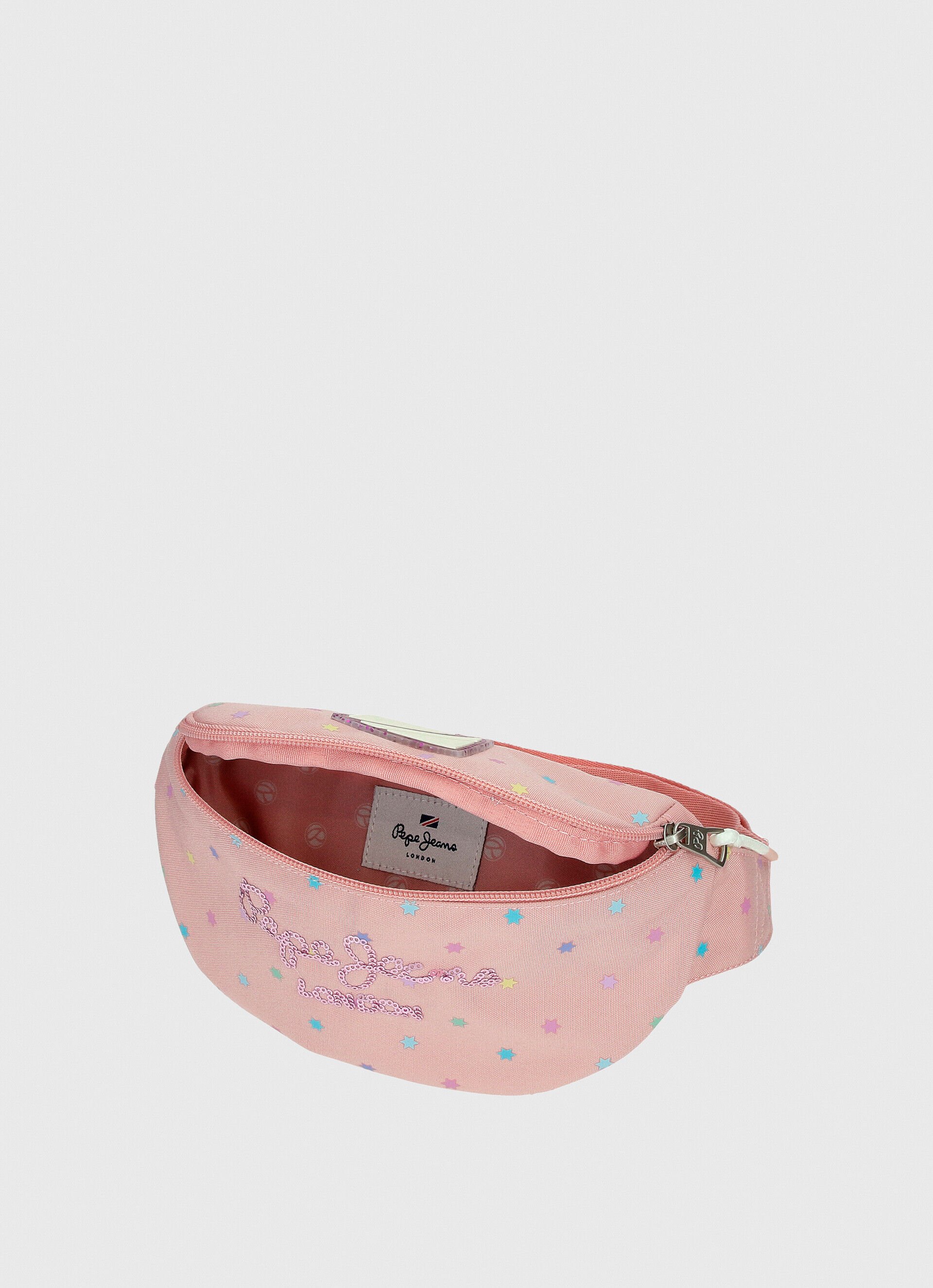 Pochete infantil com estampa de estrelas - rosa claro, tamanho único