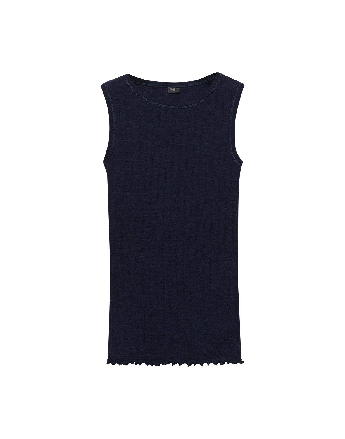 Pointelle tanktop van merinowol/zijde voor dames