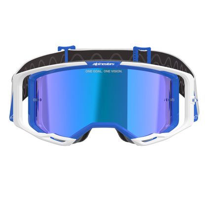 Masque cross Alpinestars VISION 8 CORP IRIDIUM 2025 - Blanc / Bleu