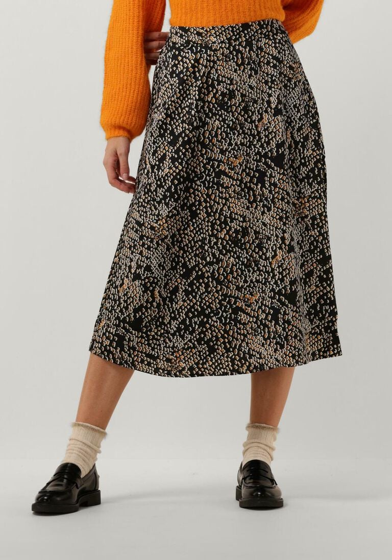 BRUUNS BAZAAR zwarte bruuns bazaar midirok acacia amattas skirt