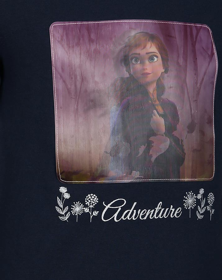 T-Shirt NMFFROZEN mit Wackelbild in dunkelblau