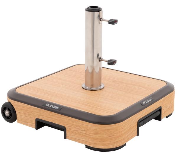 Doppler Schirmständer AluWood Trolley, 50 kg