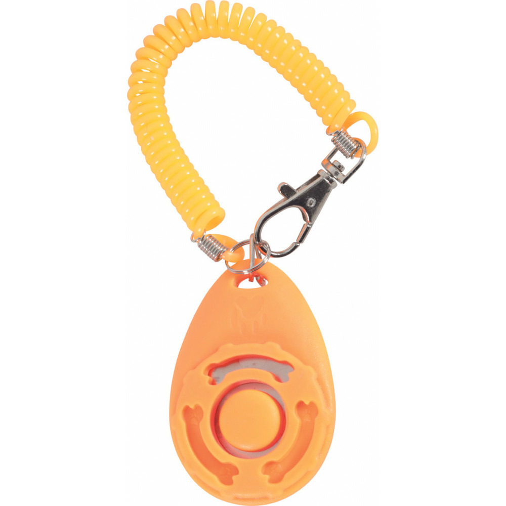 Clicker de dressage avec dragonne pour chien.