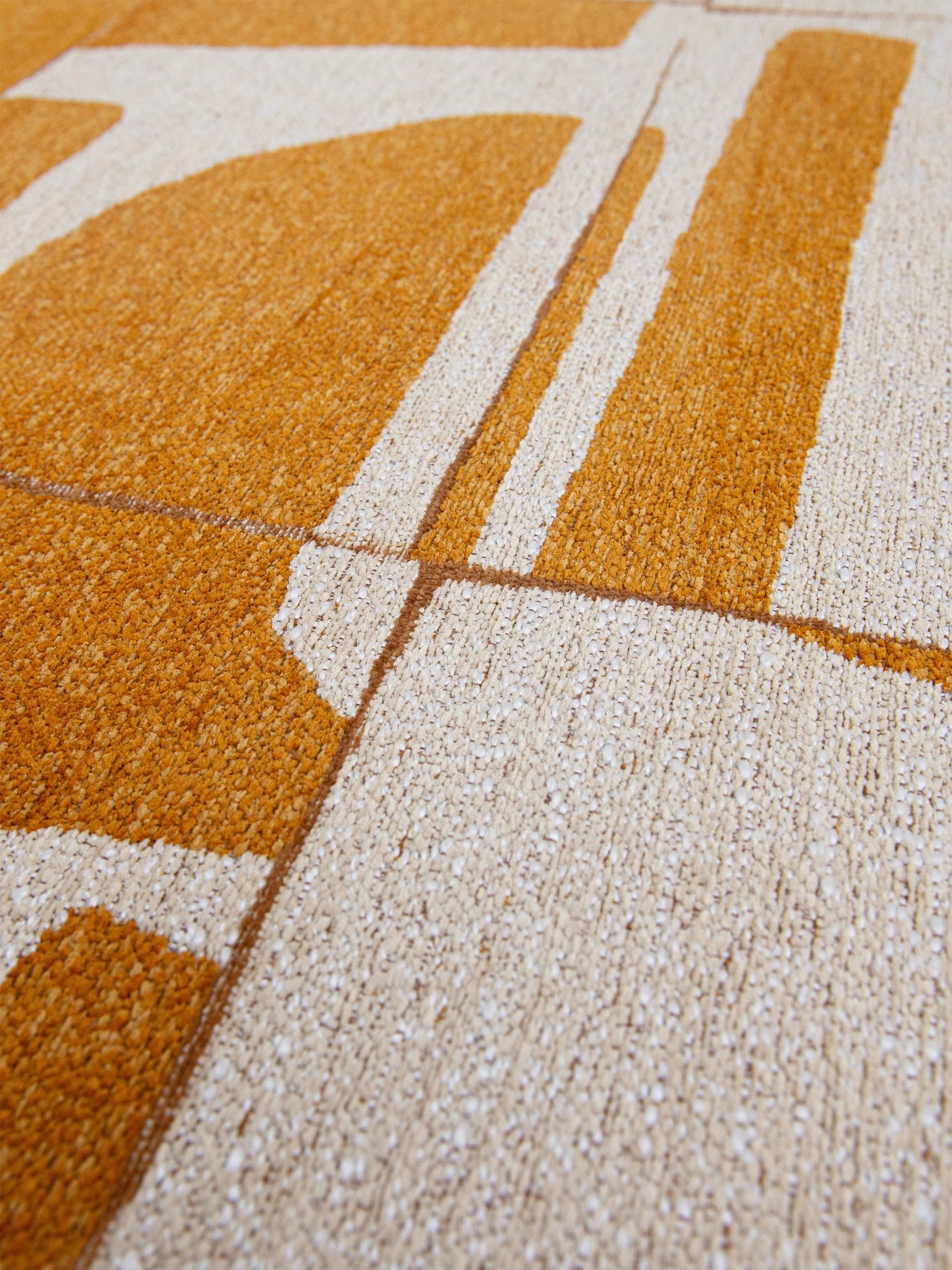 Wasbaar jacquard in- & outdoor vloerkleed Papercut