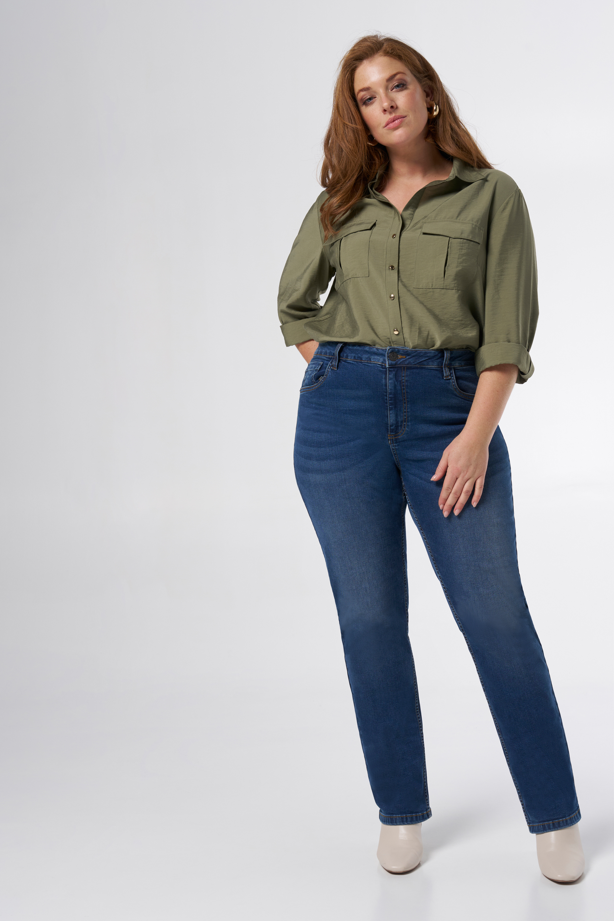 Straight leg jeans LILY Dark Denim