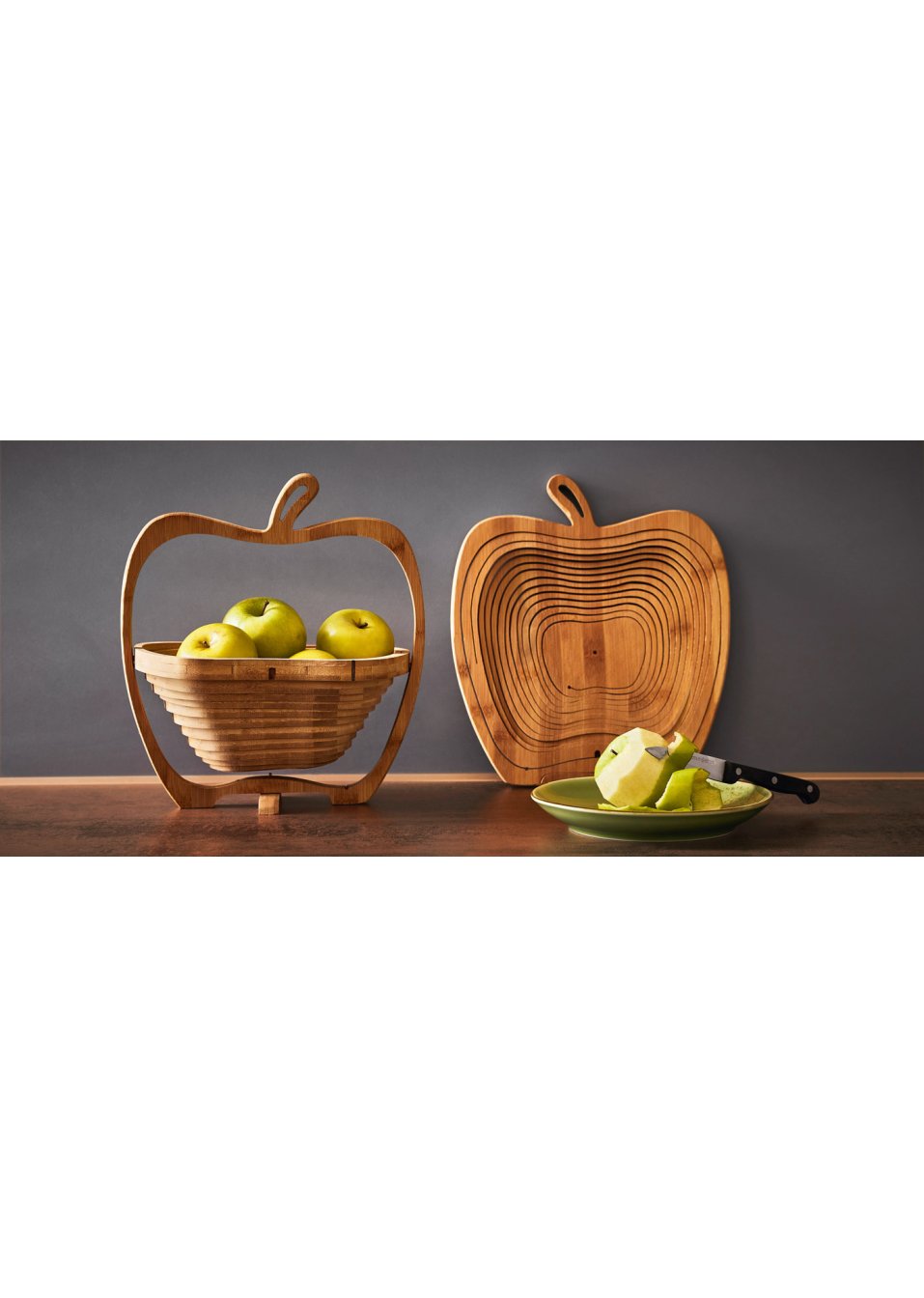 Corbeille pliable en bambou