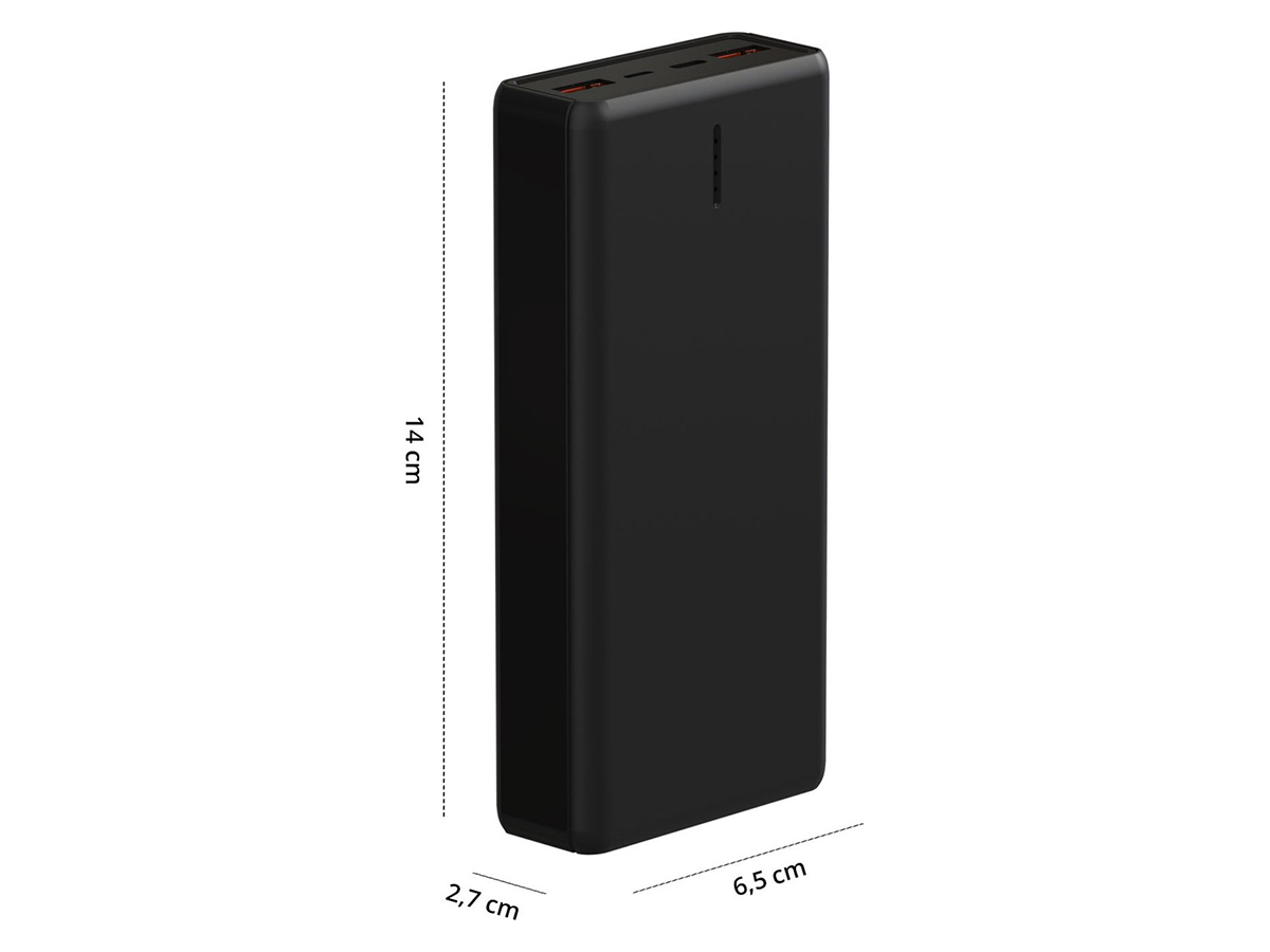 FlinQ 20.000 mAh powerbank - Black