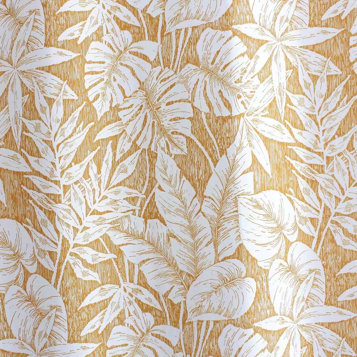 Rideau oeillets (135 x 240 cm) Bundi Jaune moutarde