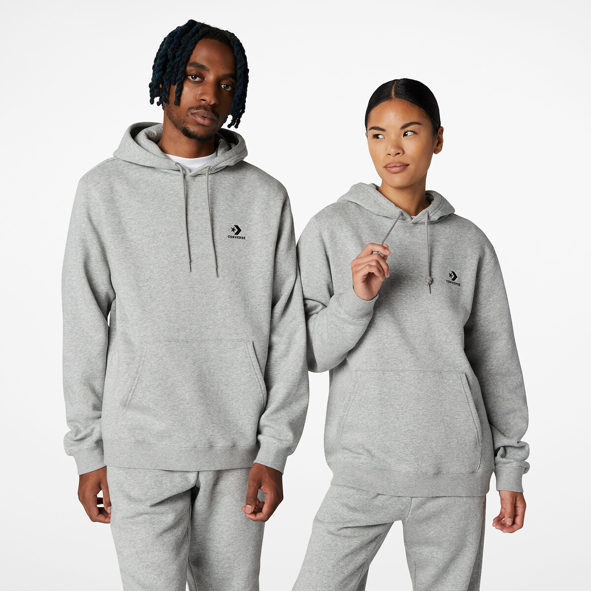 CONVERSE<br>Moletom unissex com estampa de estrela e chevron